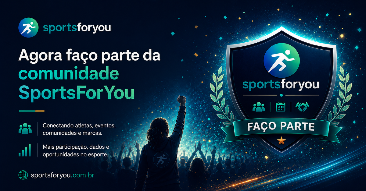 Agora faço parte da comunidade SportsForYou